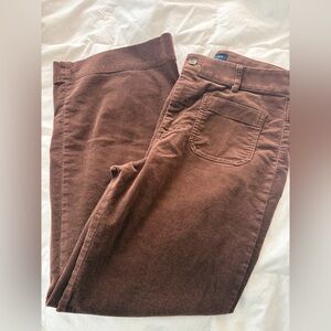 J. Crew high waist wide leg chocolate brown Corduroy Pants trousers women’s 29